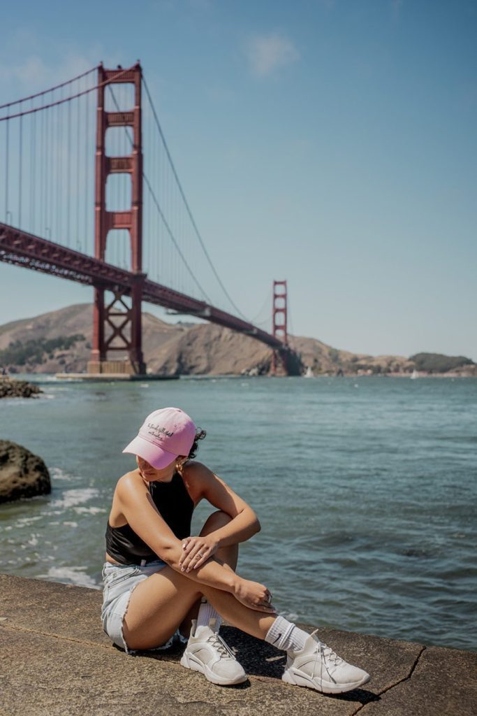 Postcards from Hawaii Travel & Lifestyle blog 8 OF THE BEST PLACES TO GET PHOTOS WITH THE GOLDEN GATE BRIDGE, Gabriella Wisdom, Golden Gate Bridge picture spot, Golden Gate Bridge photo spots, Golden Gate Bridge park, San Francisco, Fort Point