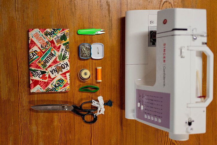 PFHPostcardsfromHawaiiSewingMakeCraftDrawstringLaundryBag