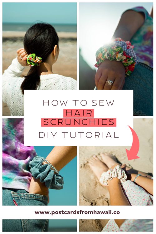 PostcardsfromHawaiiHowtosewhairscrunchiesupcyclesewingDIYtutorial